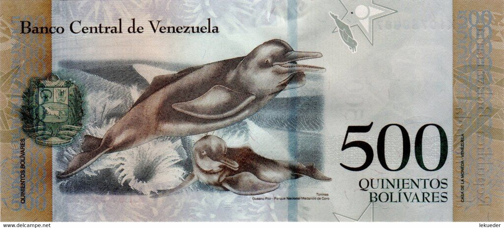 Billete De Banco De VENEZUELA - 500 Bolívares, 2017  Sin Cursar - Other - America