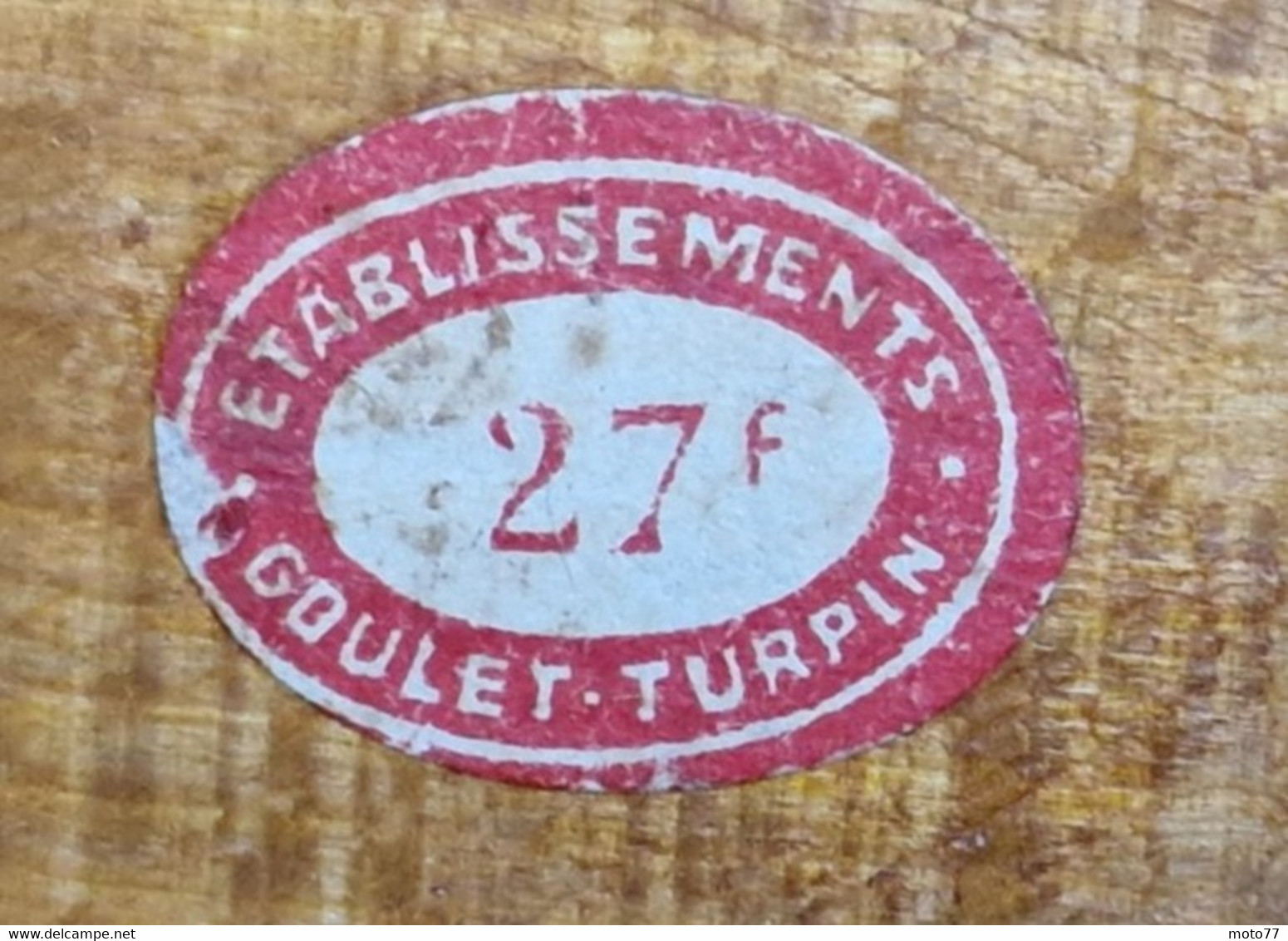 Lot 4 Anciens PORTE MANTEAUX En Bois - Étiquettes Prix Magasin GOULET TURPIN - Vers 1930 à 1950 - Andere & Zonder Classificatie