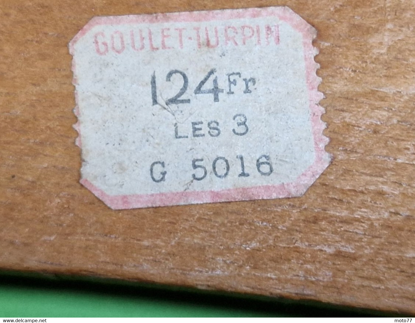 Lot 4 Anciens PORTE MANTEAUX En Bois - Étiquettes Prix Magasin GOULET TURPIN - Vers 1930 à 1950 - Autres & Non Classés