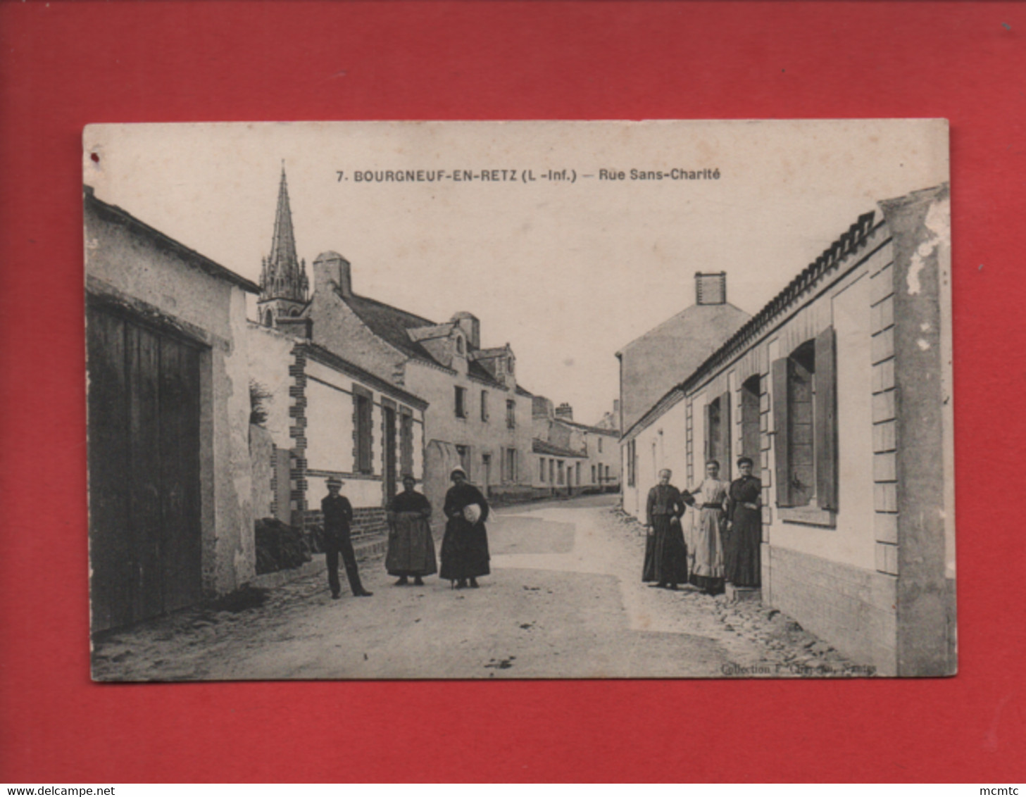 CPA  Abîmée  -  Bourgneuf-en-Retz -( L.-Inf.) - Rue Sans Charité - Bourgneuf-en-Retz