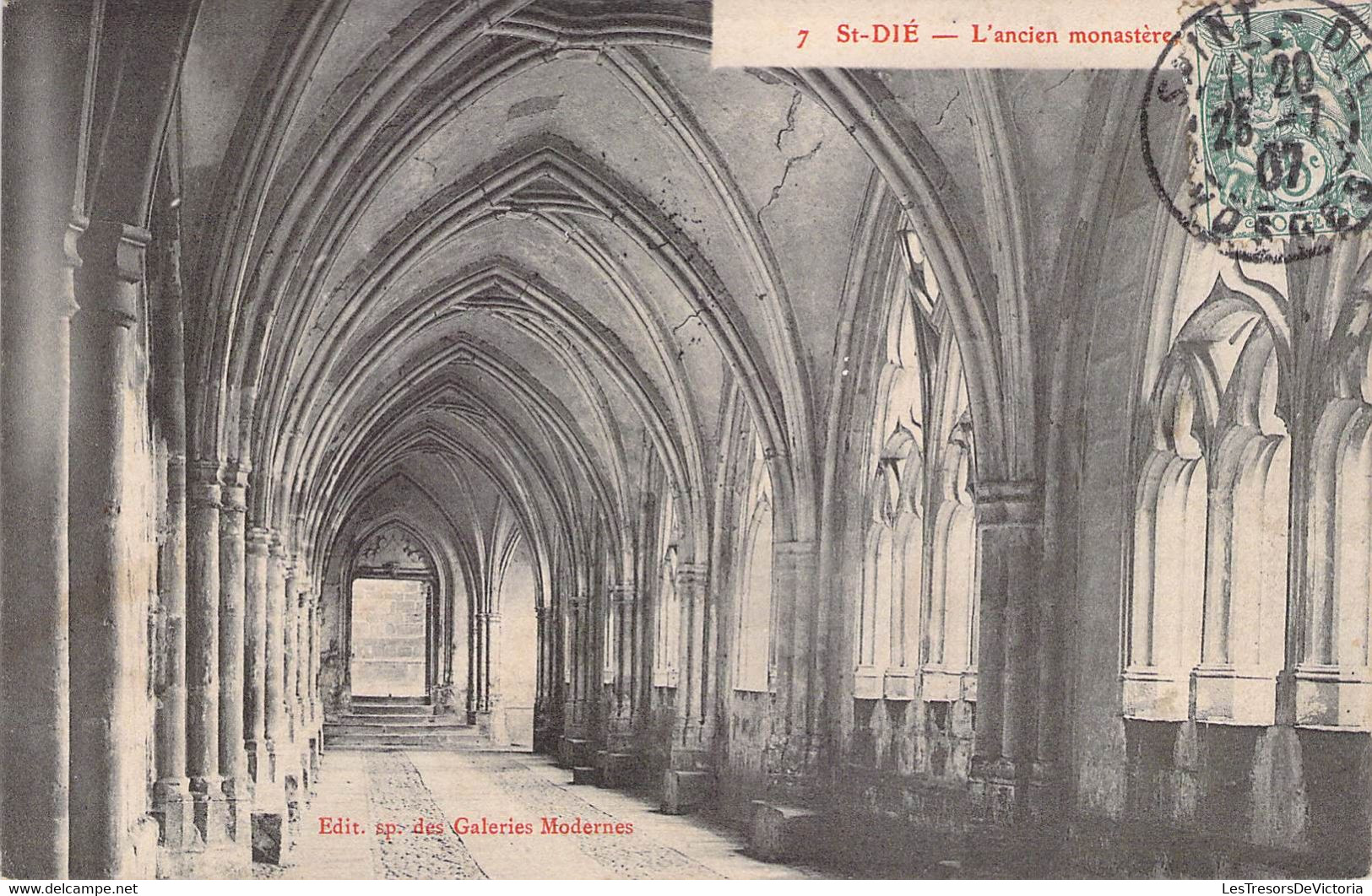 CPA France - Lot De Trois Cartes - Vosges - Saint Dié - L'ancien Monastère - La Rivière à La Vanne De Pierre - Oblitérée - Saint Die