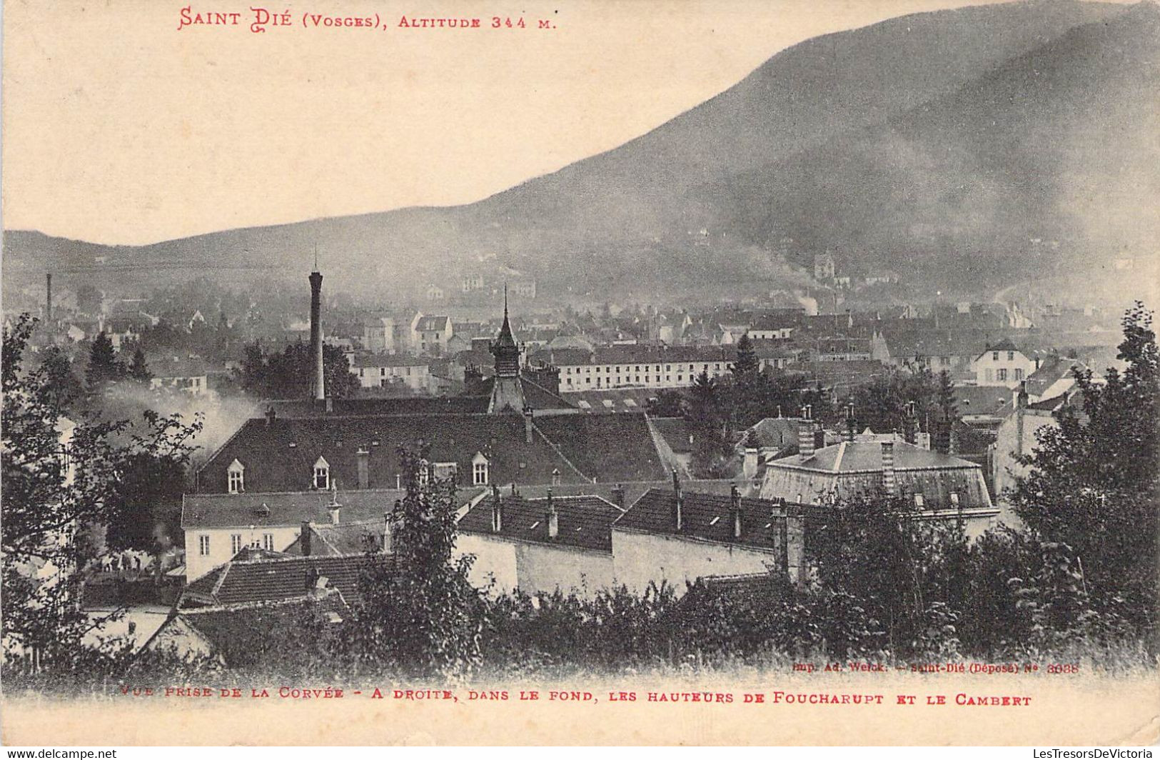 CPA France - Lot De Trois Cartes - Vosges - Saint Dié - L'ancien Monastère - La Rivière à La Vanne De Pierre - Oblitérée - Saint Die