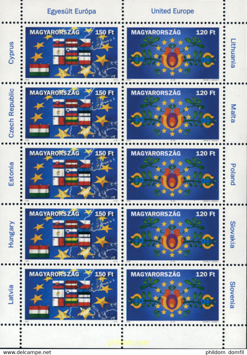 146286 MNH HUNGRIA 2004 AMPLIACION DE LA UNION EUROPEA - Used Stamps