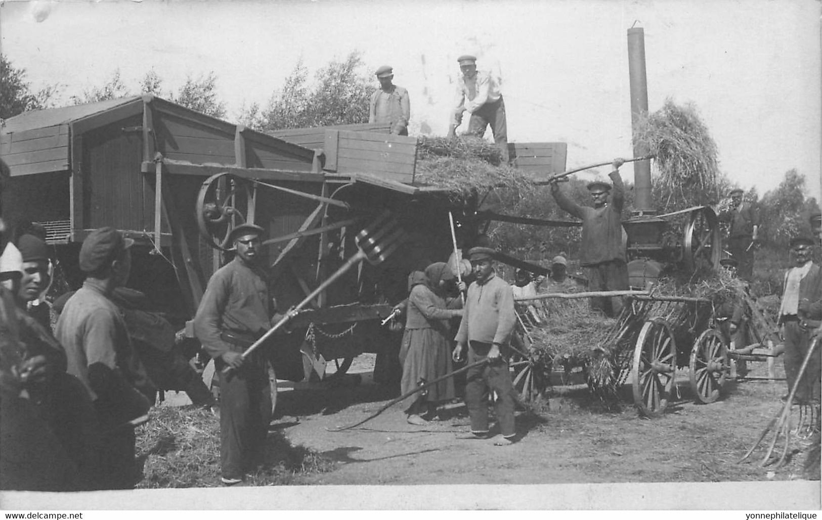 MOLDAVIE - KISHINEV - Batteuse - Carte Photo - Voyagée  -  Superbe -  (Mol-01) - Moldavie