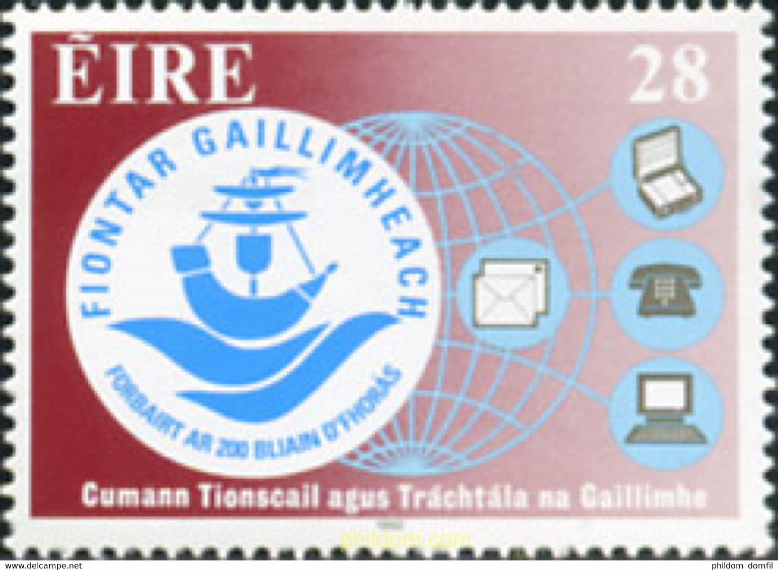 164973 MNH IRLANDA 1992 200 ANIVERSARIO DE LA CAMARA DE COMERCIO Y DE INDUSTRIA DE GALWAY - Altri & Non Classificati