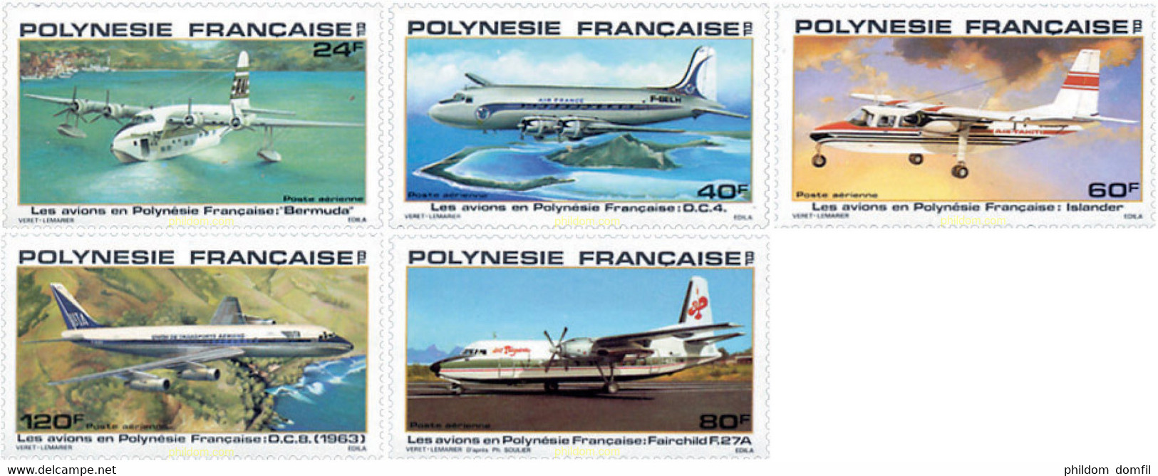 148123 MNH POLINESIA FRANCESA 1979 AVIACION - Oblitérés