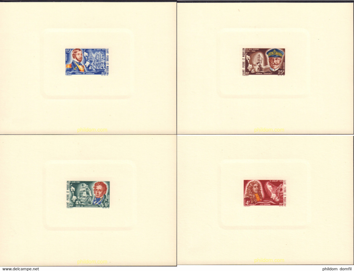 154314 MNH SAN PEDRO Y MIQUELON 1968 CELEBRIDADES - Used Stamps