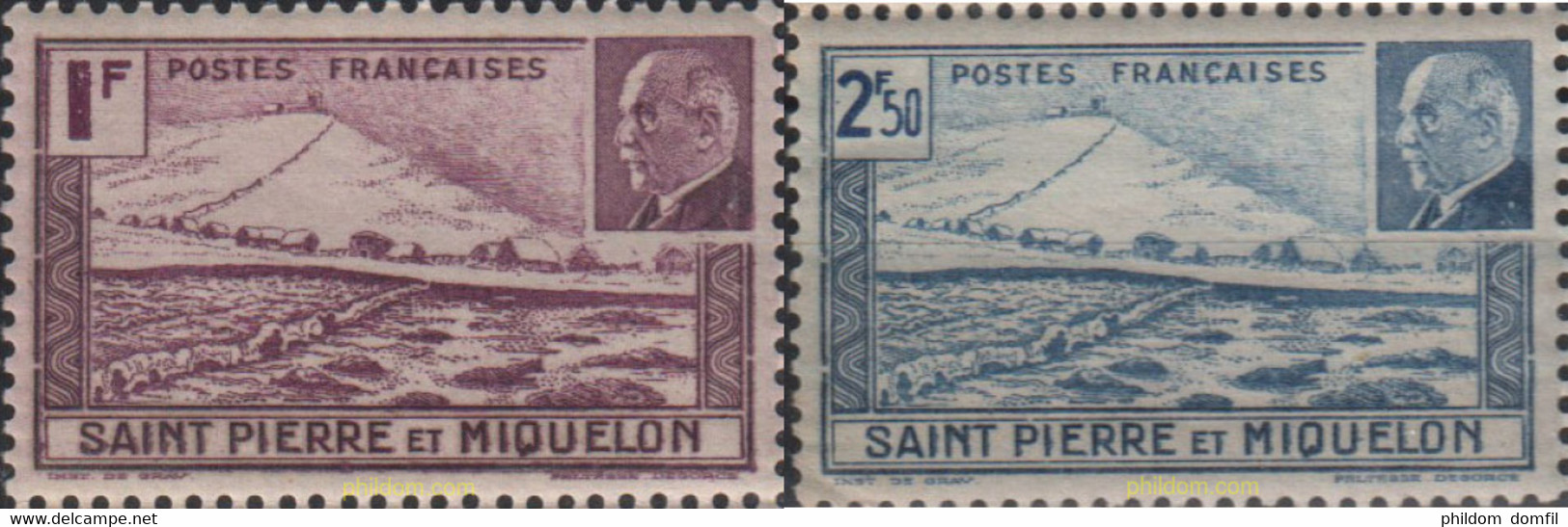 161125 MNH SAN PEDRO Y MIQUELON 1941 MARISCAL PETAIN - Used Stamps