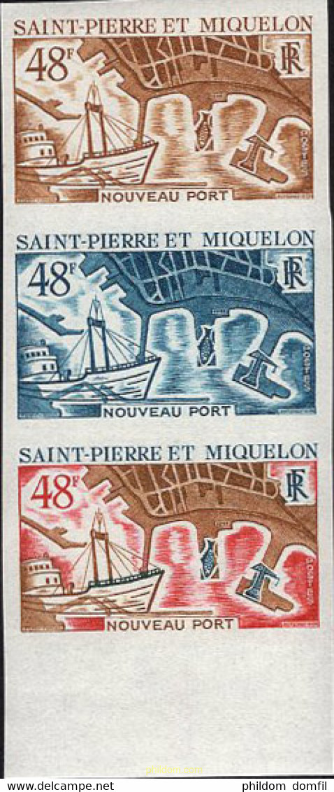 674531 MNH SAN PEDRO Y MIQUELON 1967 PUERTO - Gebraucht