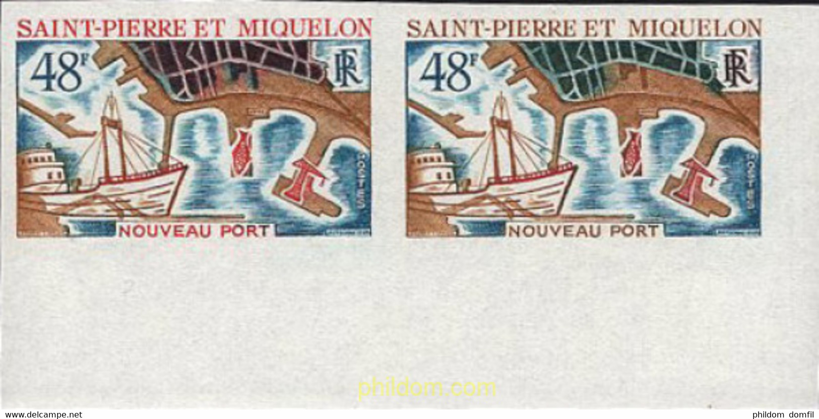 674589 MNH SAN PEDRO Y MIQUELON 1967 PUERTO - Gebruikt