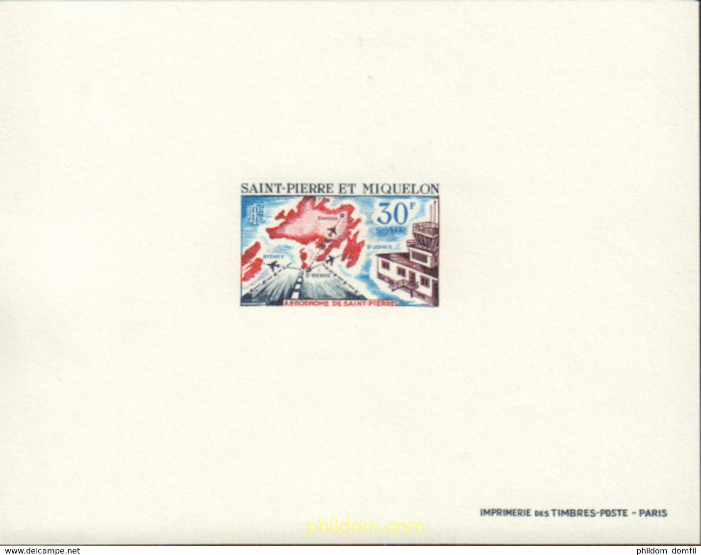 584487 MNH SAN PEDRO Y MIQUELON 1967 AEROPUERTO - Usados