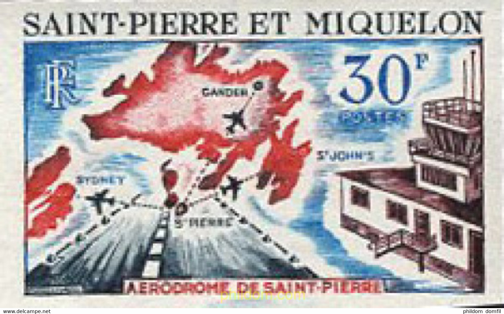 674563 MNH SAN PEDRO Y MIQUELON 1967 AEROPUERTO - Gebruikt