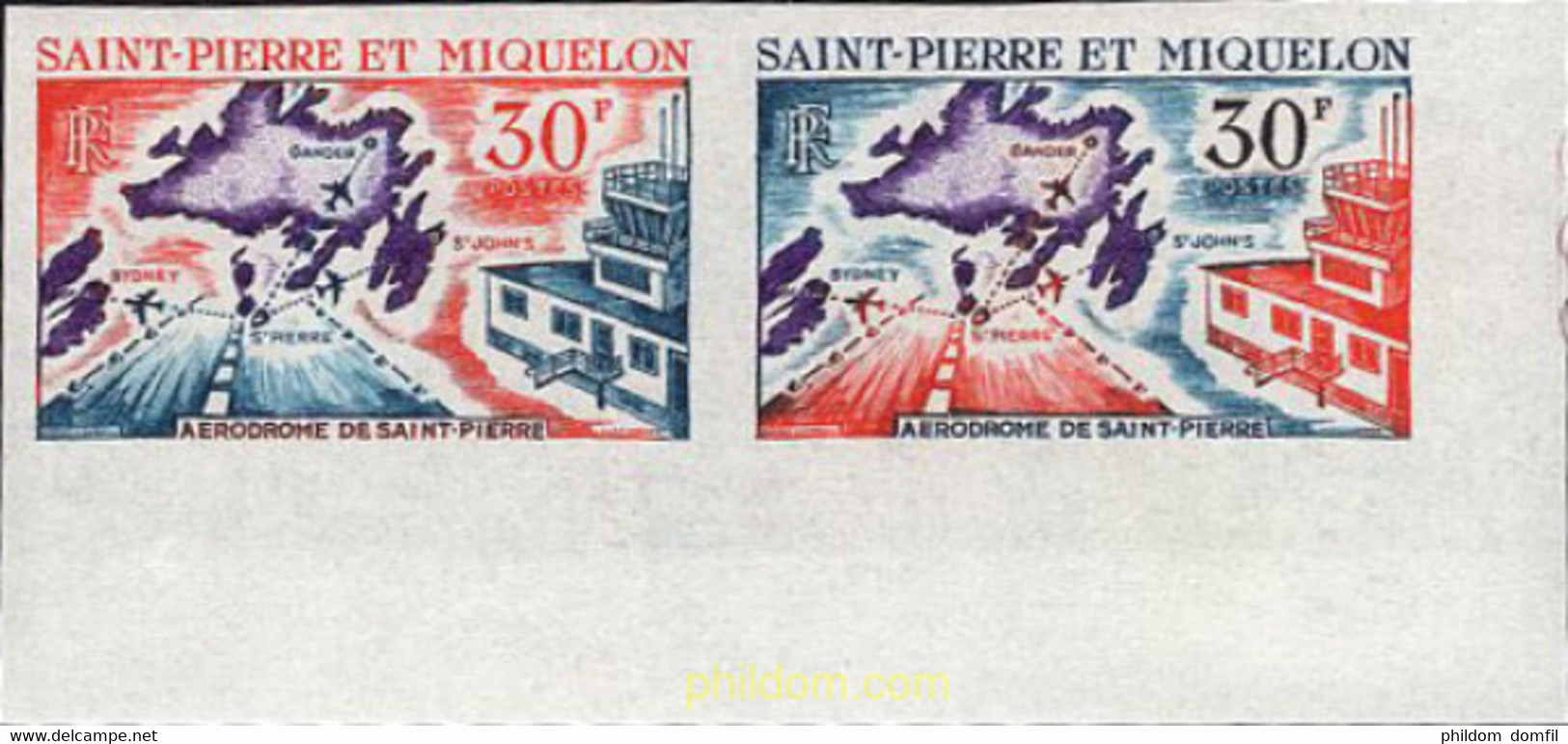 674577 MNH SAN PEDRO Y MIQUELON 1967 AEROPUERTO - Usados