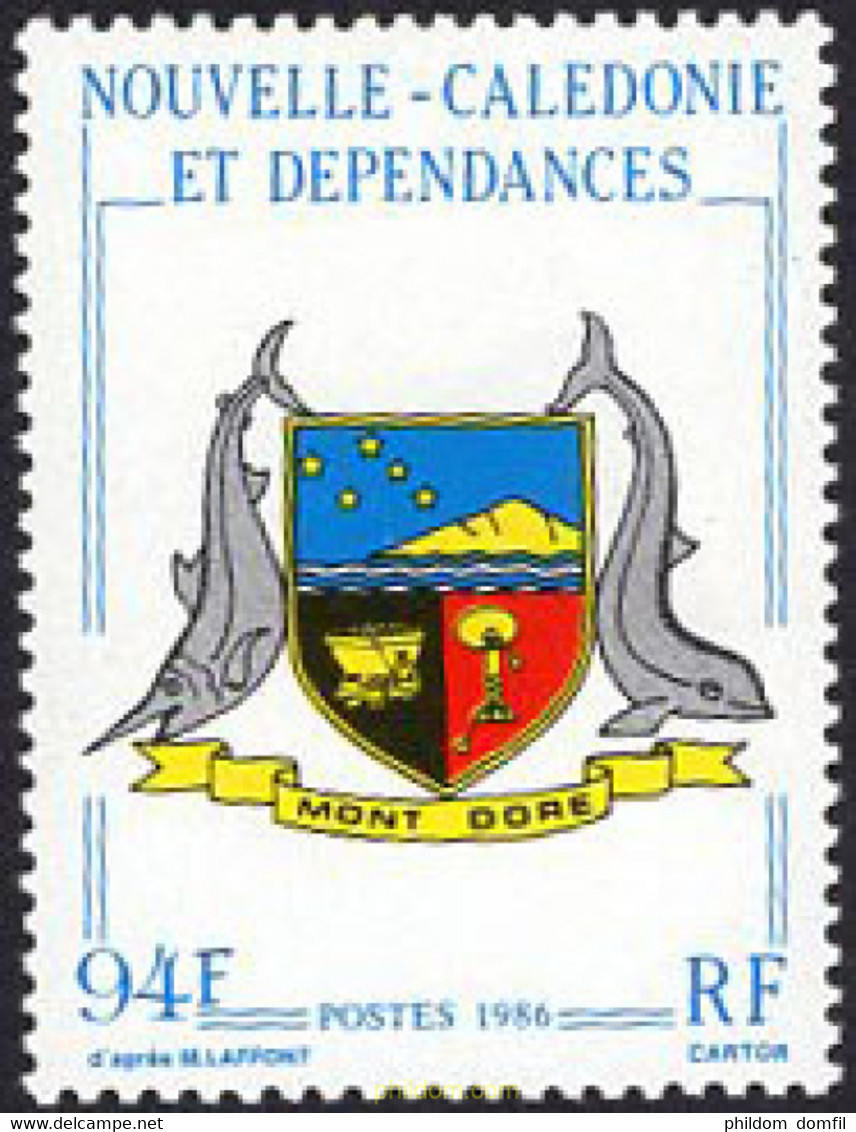 157123 MNH NUEVA CALEDONIA 1986 ESCUDO - Oblitérés