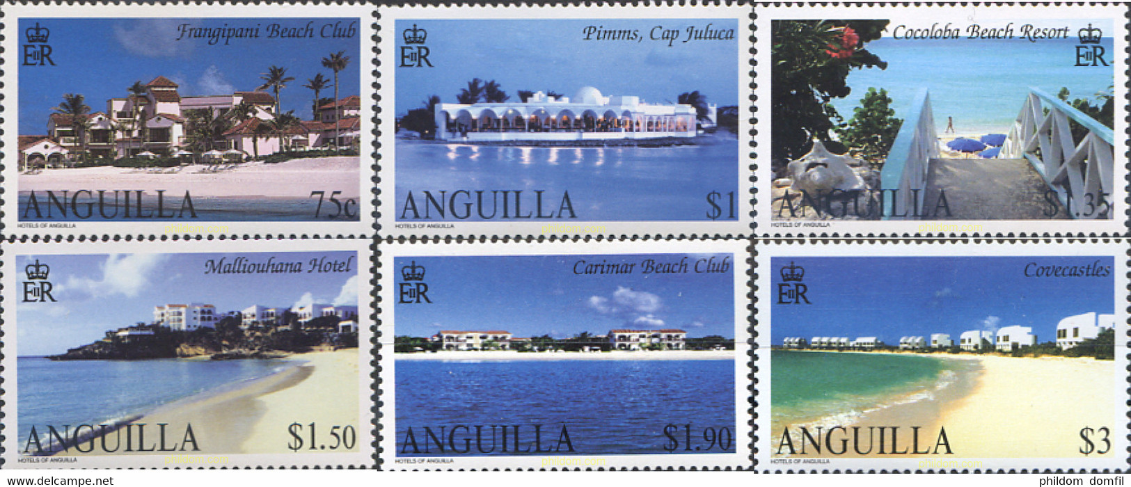 158864 MNH ANGUILLA 2003 HOTELES - Anguilla (1968-...)