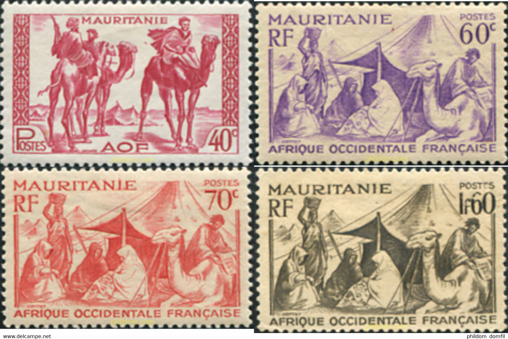 672299 HINGED MAURITANIA 1939 MOTIVOS VARIOS - Used Stamps