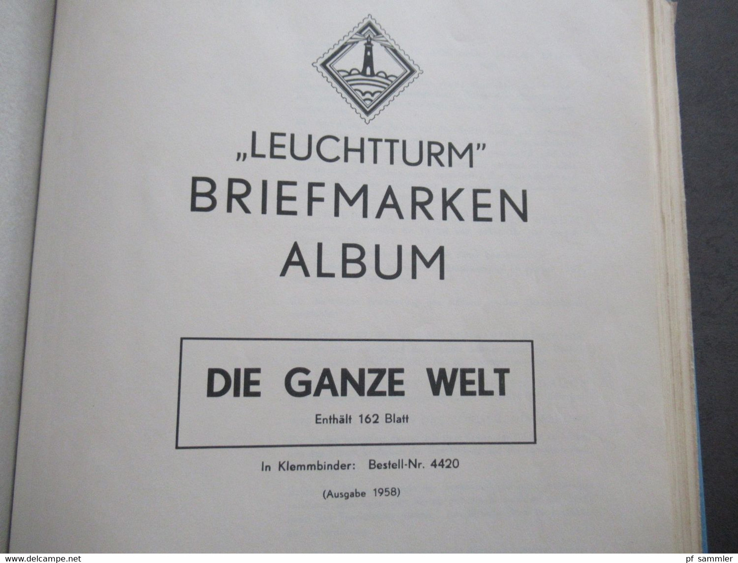 Leuchtturm Briefmarken Album Die Ganze Welt / Vordruckalbum Etliche Marken! Gestempelt / O / Eingeklebt!! - Sammlungen (im Alben)