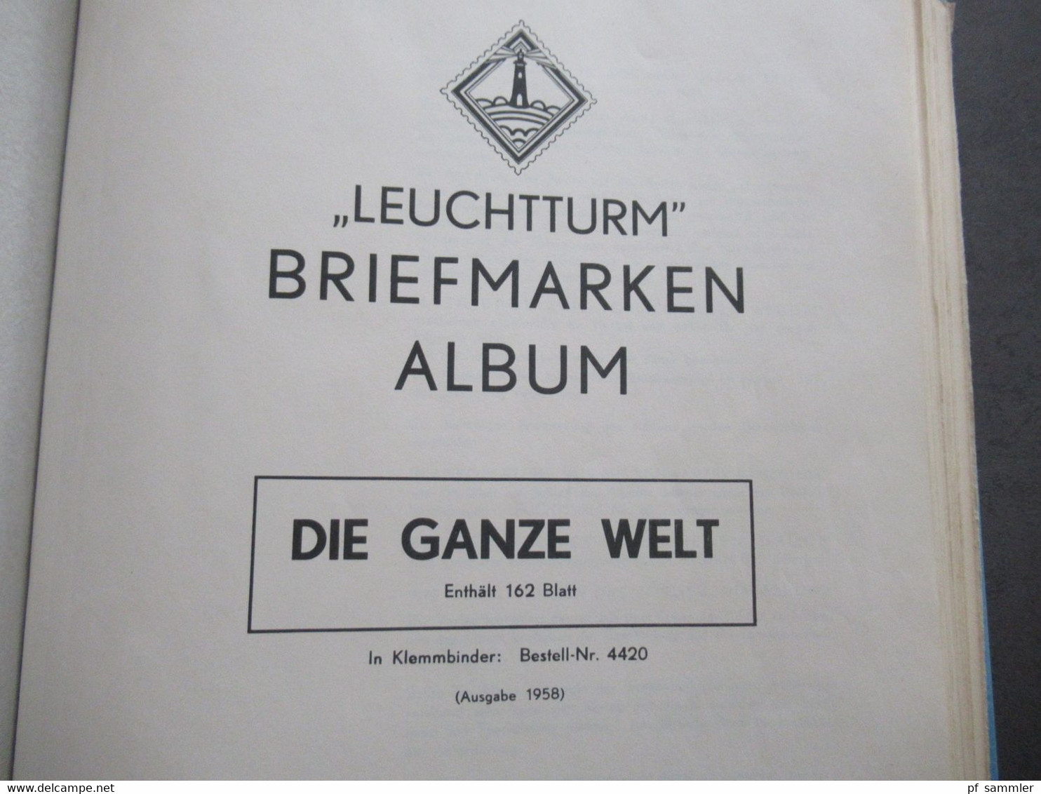 Leuchtturm Briefmarken Album Die Ganze Welt / Vordruckalbum Etliche Marken! Gestempelt / O / Eingeklebt!! - Collezioni (in Album)