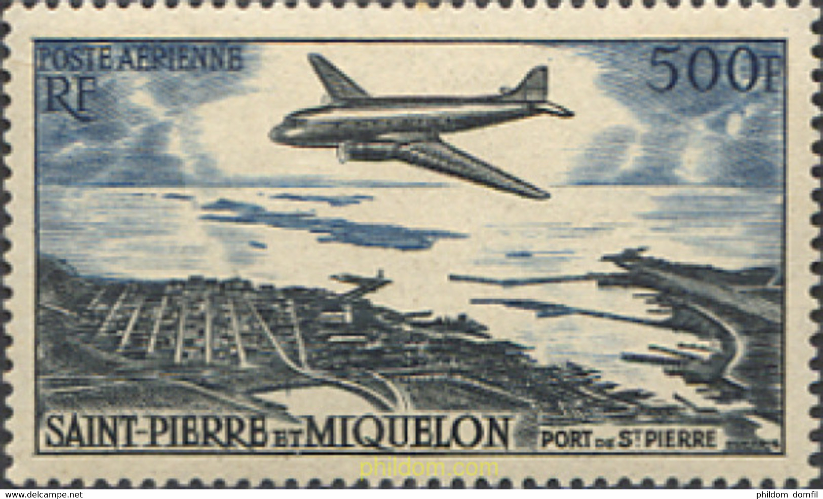 595539 HINGED SAN PEDRO Y MIQUELON 1956 MOTIVOS VARIOS - Usati