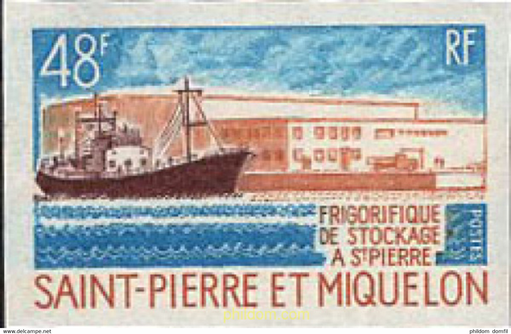 674523 MNH SAN PEDRO Y MIQUELON 1970 ALMACEN FRIGORIFICO EN SAN PEDRO - Gebruikt