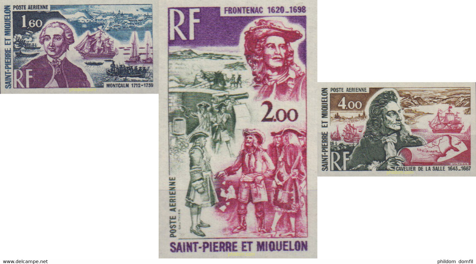 584492 MNH SAN PEDRO Y MIQUELON 1973 PERSONAJES CELEBRES - Oblitérés