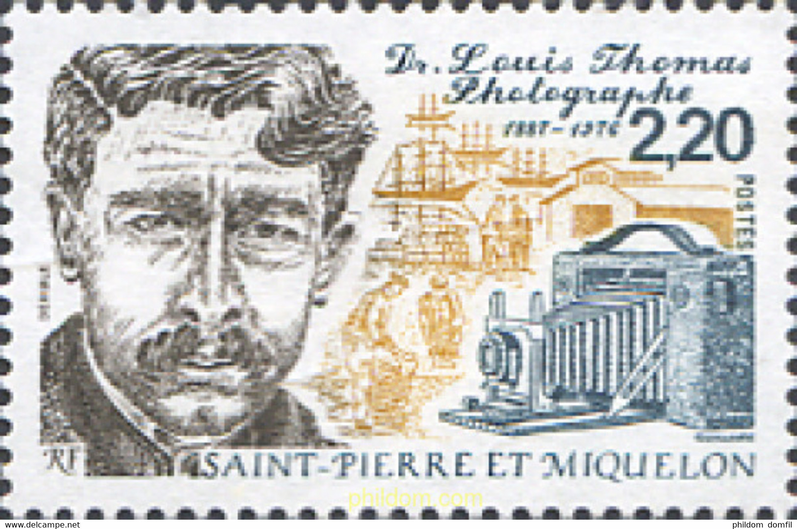 161341 MNH SAN PEDRO Y MIQUELON 1988 CENTENARIO DEL NACIMIENTO DEL DOCTOR LOUIS THOMAS (1887-1976) - Usados