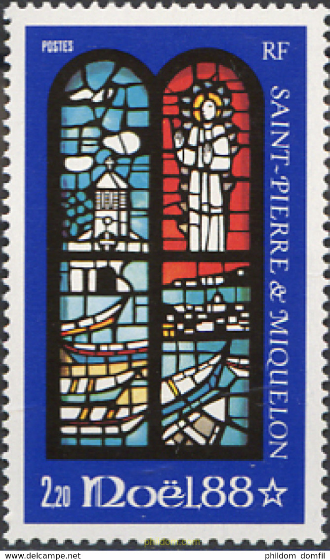 161352 MNH SAN PEDRO Y MIQUELON 1988 NAVIDAD - Used Stamps