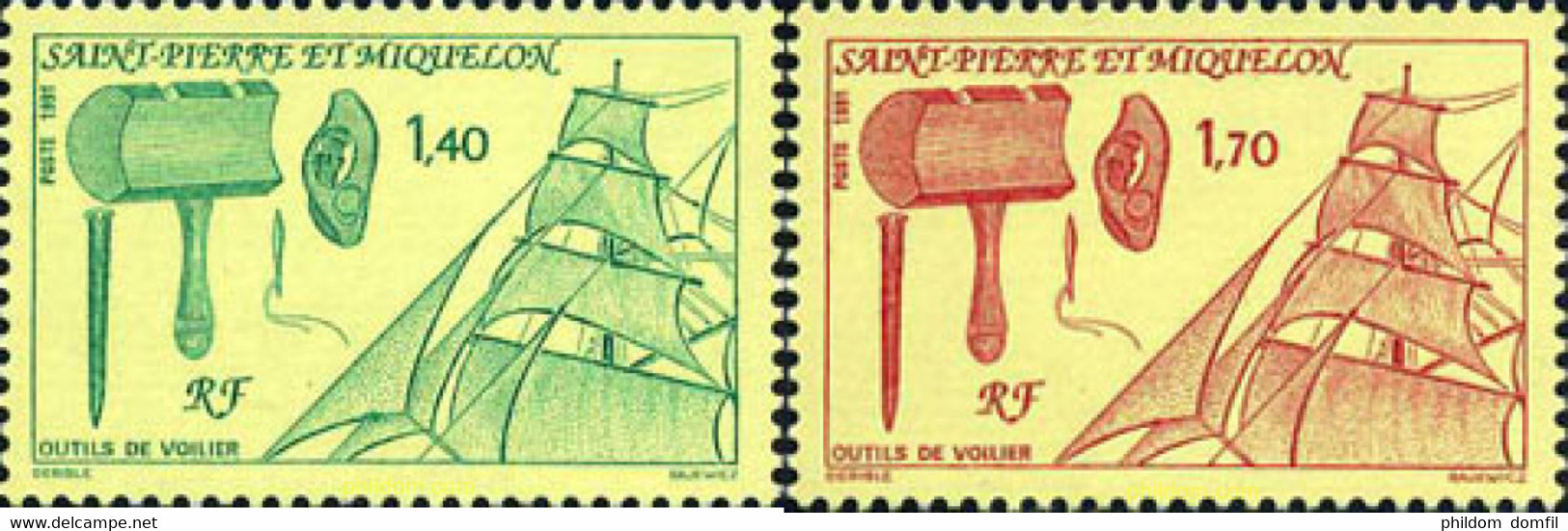 161397 MNH SAN PEDRO Y MIQUELON 1991 MOTIVOS VARIOS - Usados