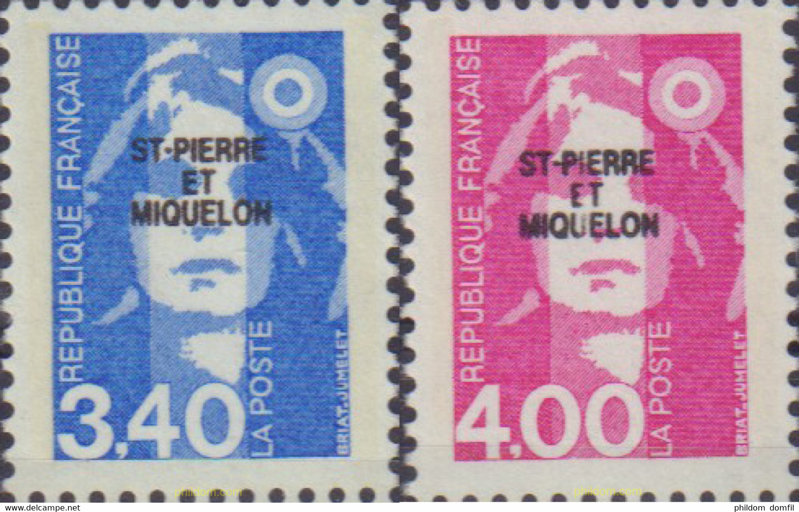 161423 MNH SAN PEDRO Y MIQUELON 1992 MOTIVOS VARIOS - Usados