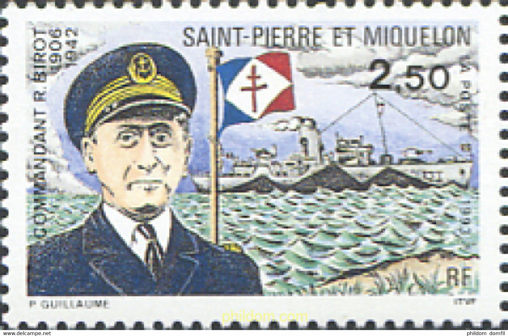 161441 MNH SAN PEDRO Y MIQUELON 1993 HOMENAJE AL COMANDANTE R. BIROT (1906-1942) - Used Stamps