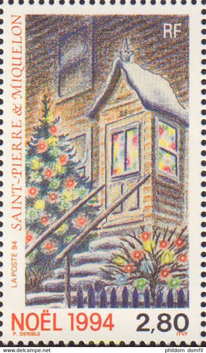 161467 MNH SAN PEDRO Y MIQUELON 1994 NAVIDAD - Used Stamps