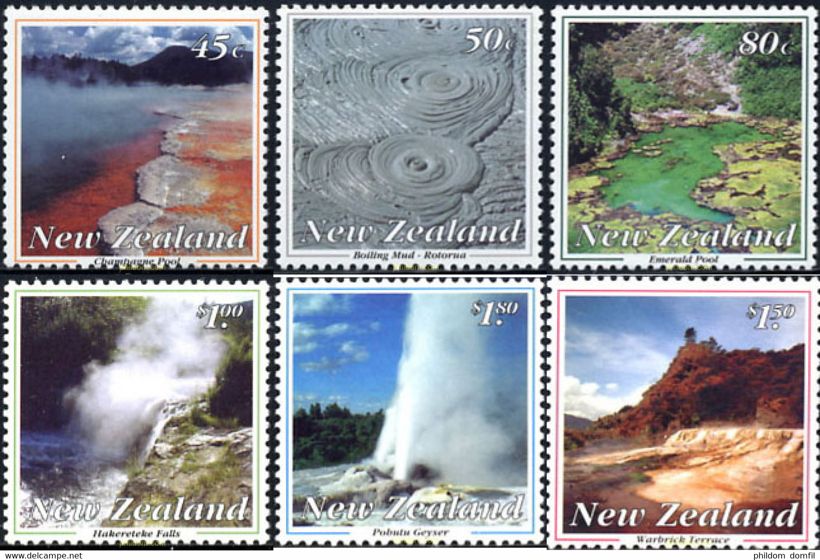 162509 MNH NUEVA ZELANDA 1993 MARAVILLAS VOLCANICAS - Volcans