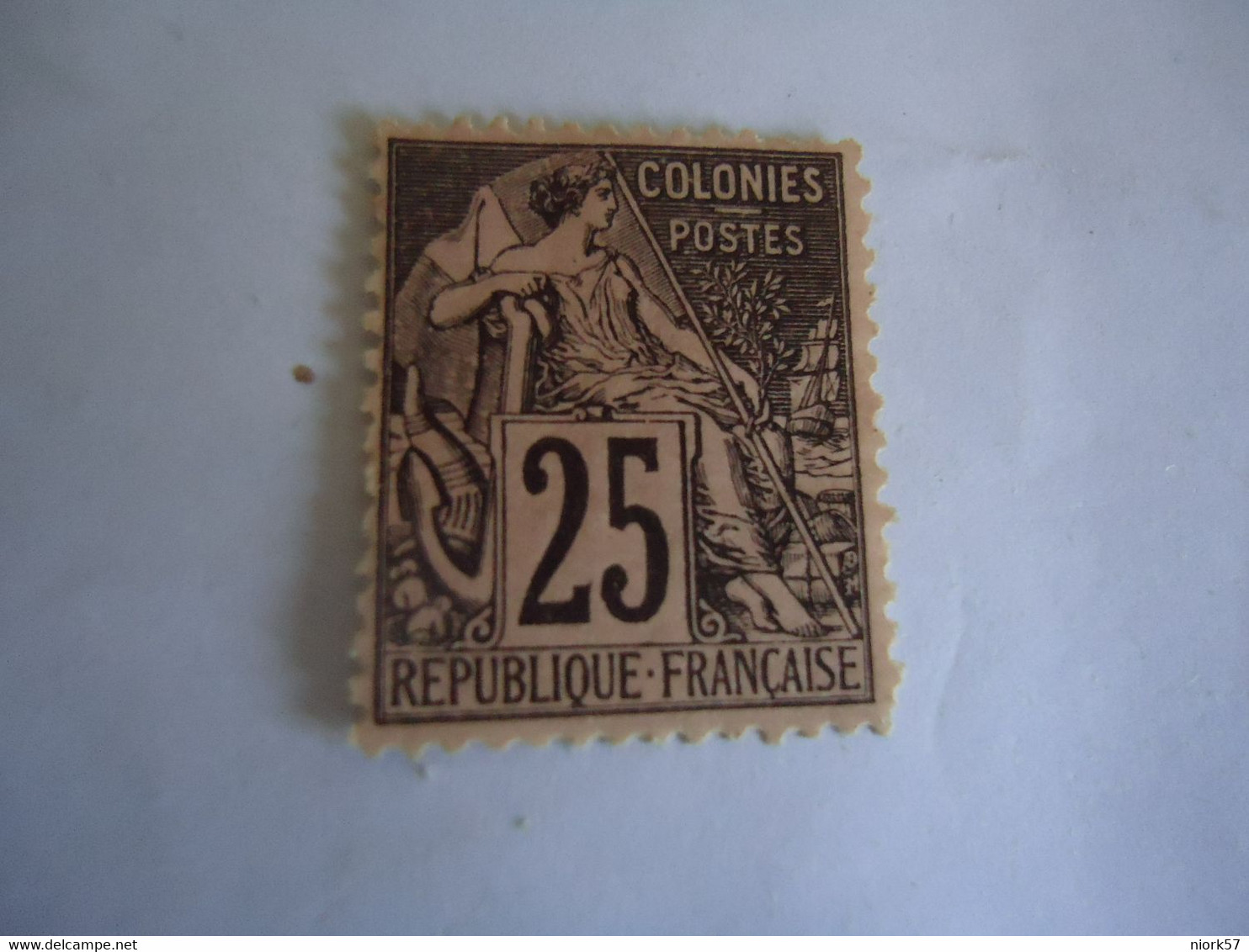 FRANCE  COLONIES   MLN   STAMPS  25C - Ohne Zuordnung