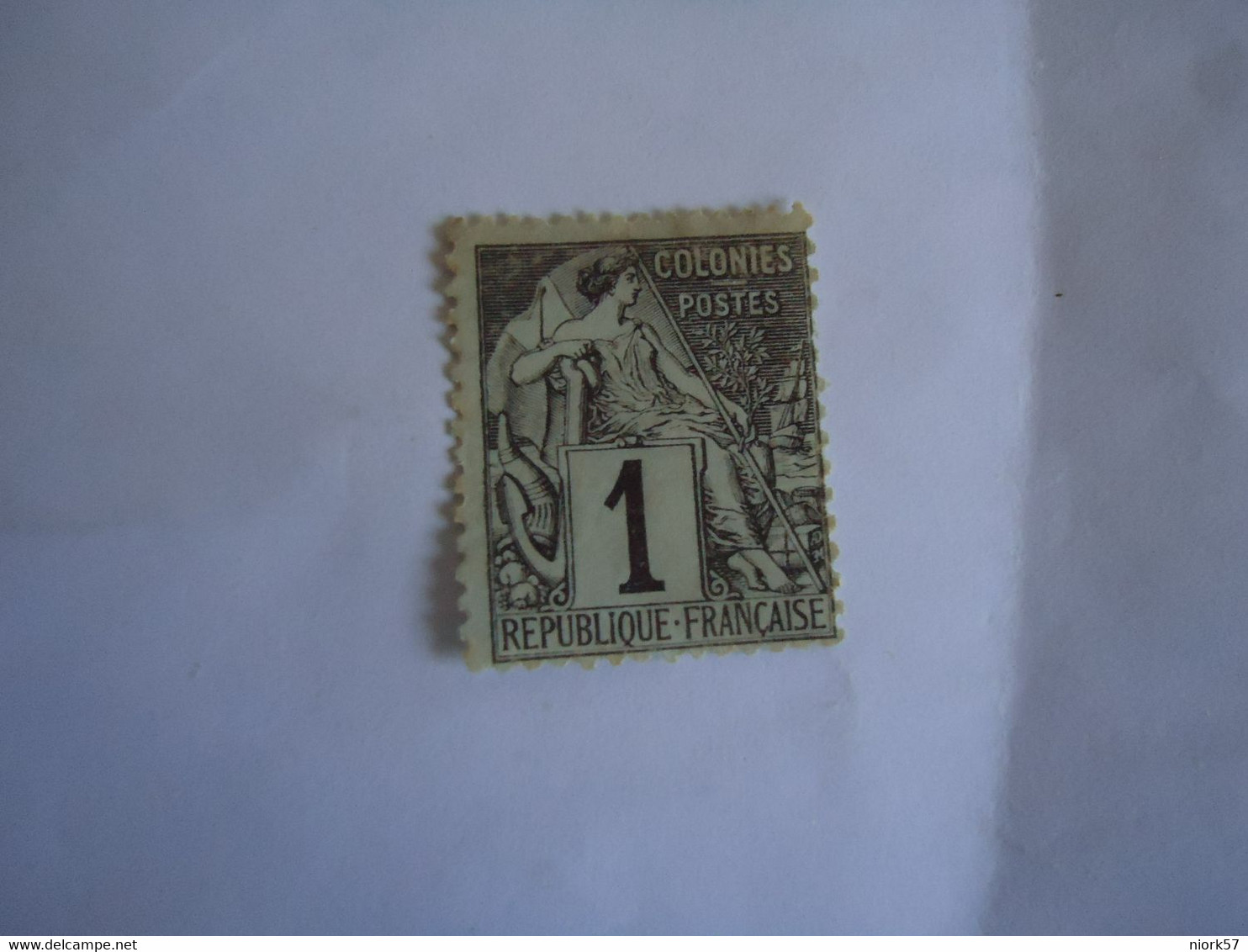 FRANCE  COLONIES   USED STAMPS  1C - Sin Clasificación