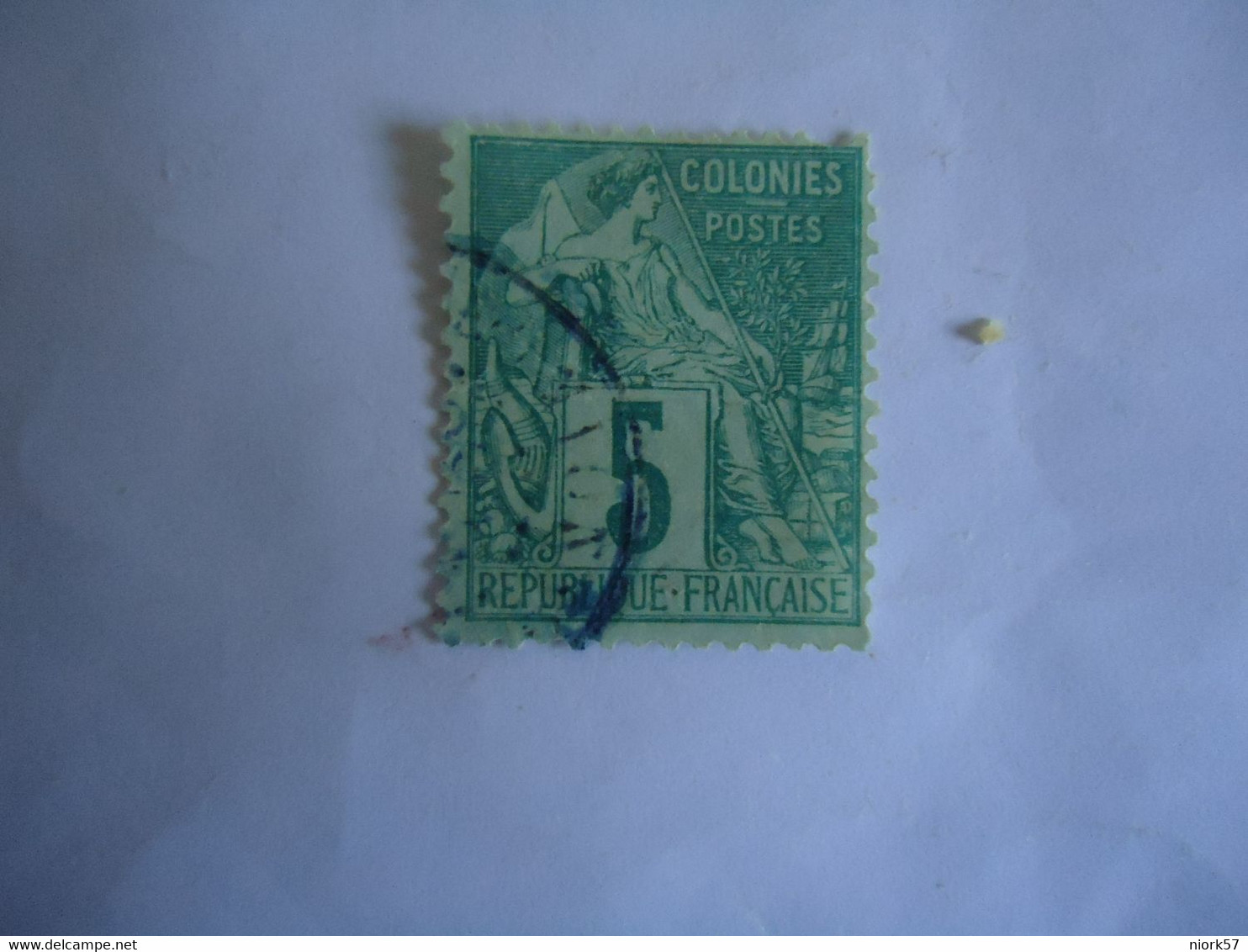 FRANCE  COLONIES   USED STAMPS  5C - Non Classés