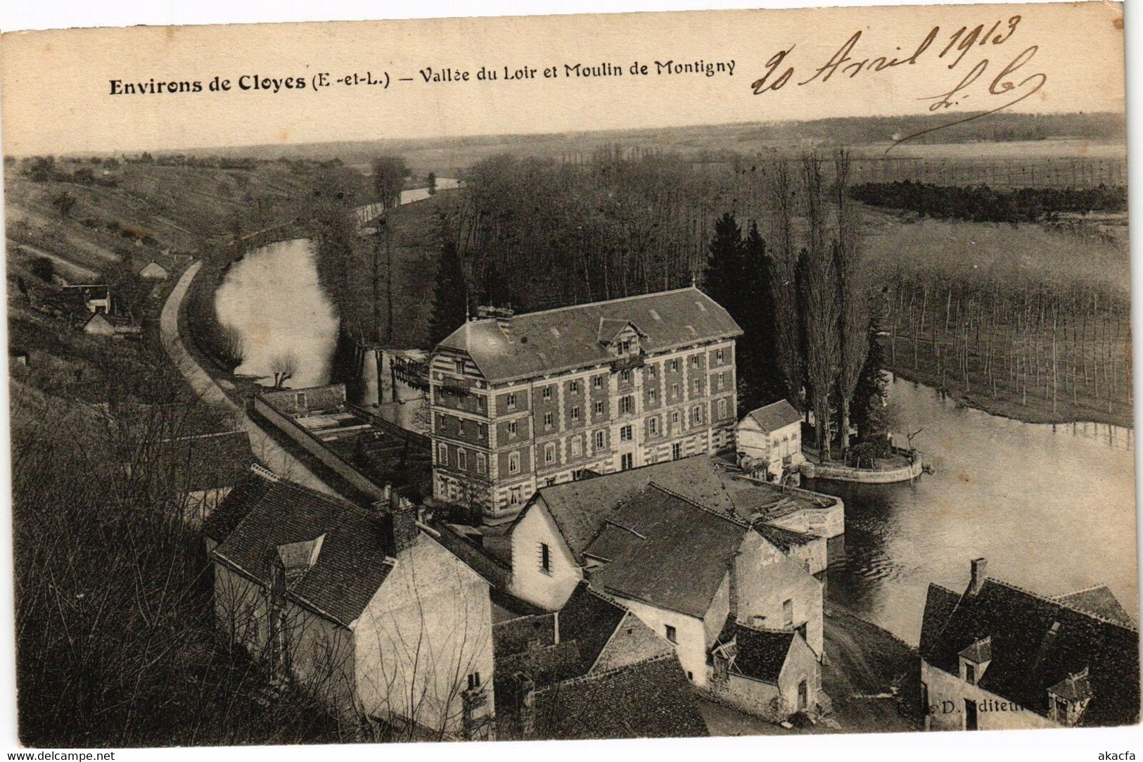 CPA Environs De CLOYES - -Vallée Du Loir Et Moulin De MONTIGNY (179691) - Montigny-le-Gannelon