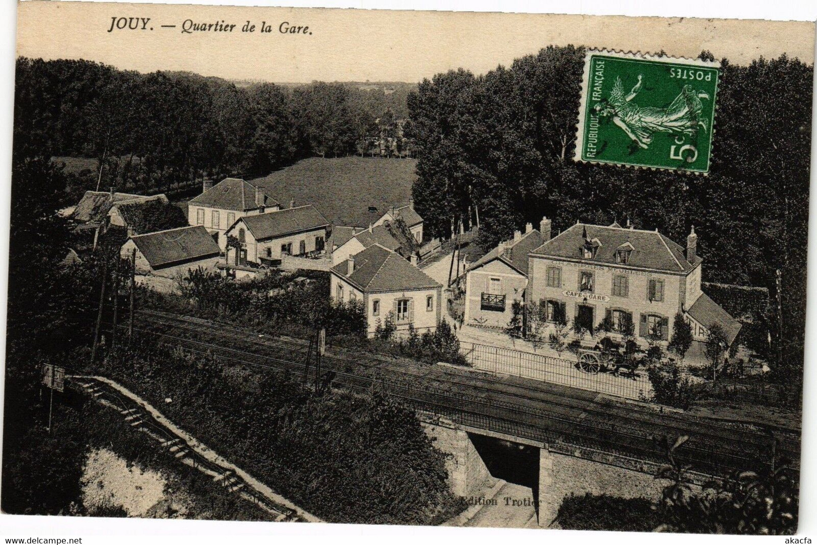 CPA JOUY-Quartier De La Gare (184445) - Jouy