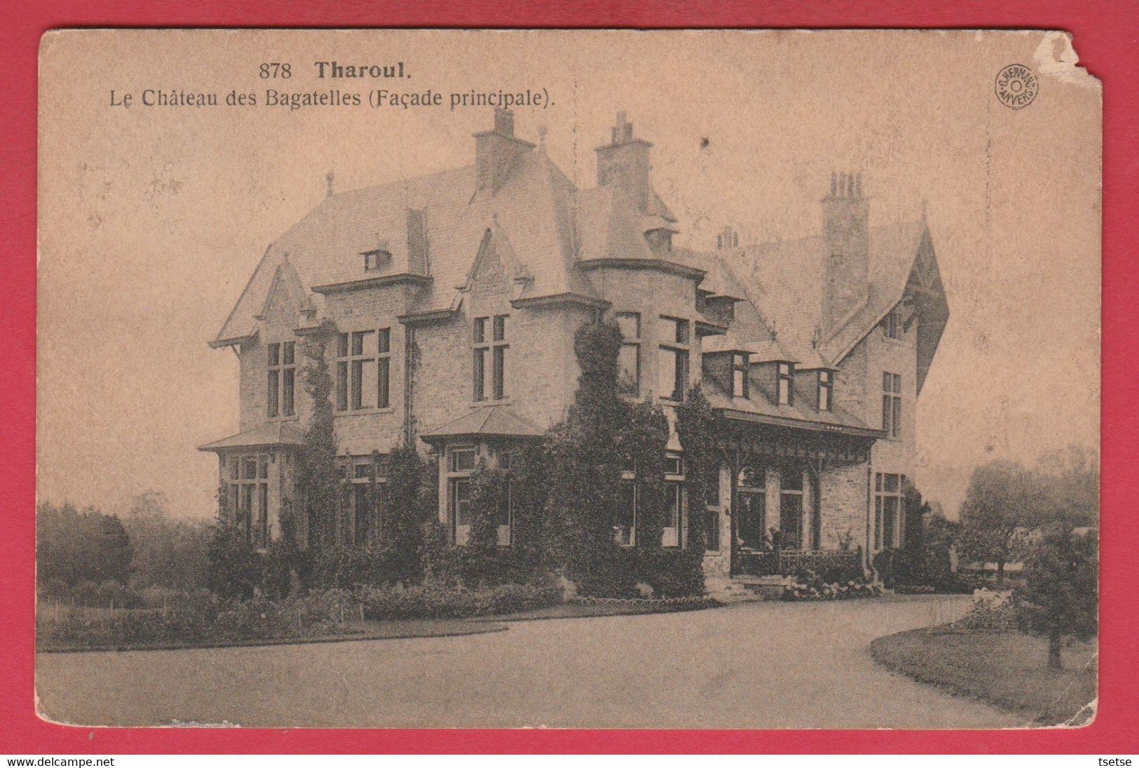 Tharoul - Le Château Des Bagatelles - Façade Principale  -1921 ( Voir Verso ) - Marchin