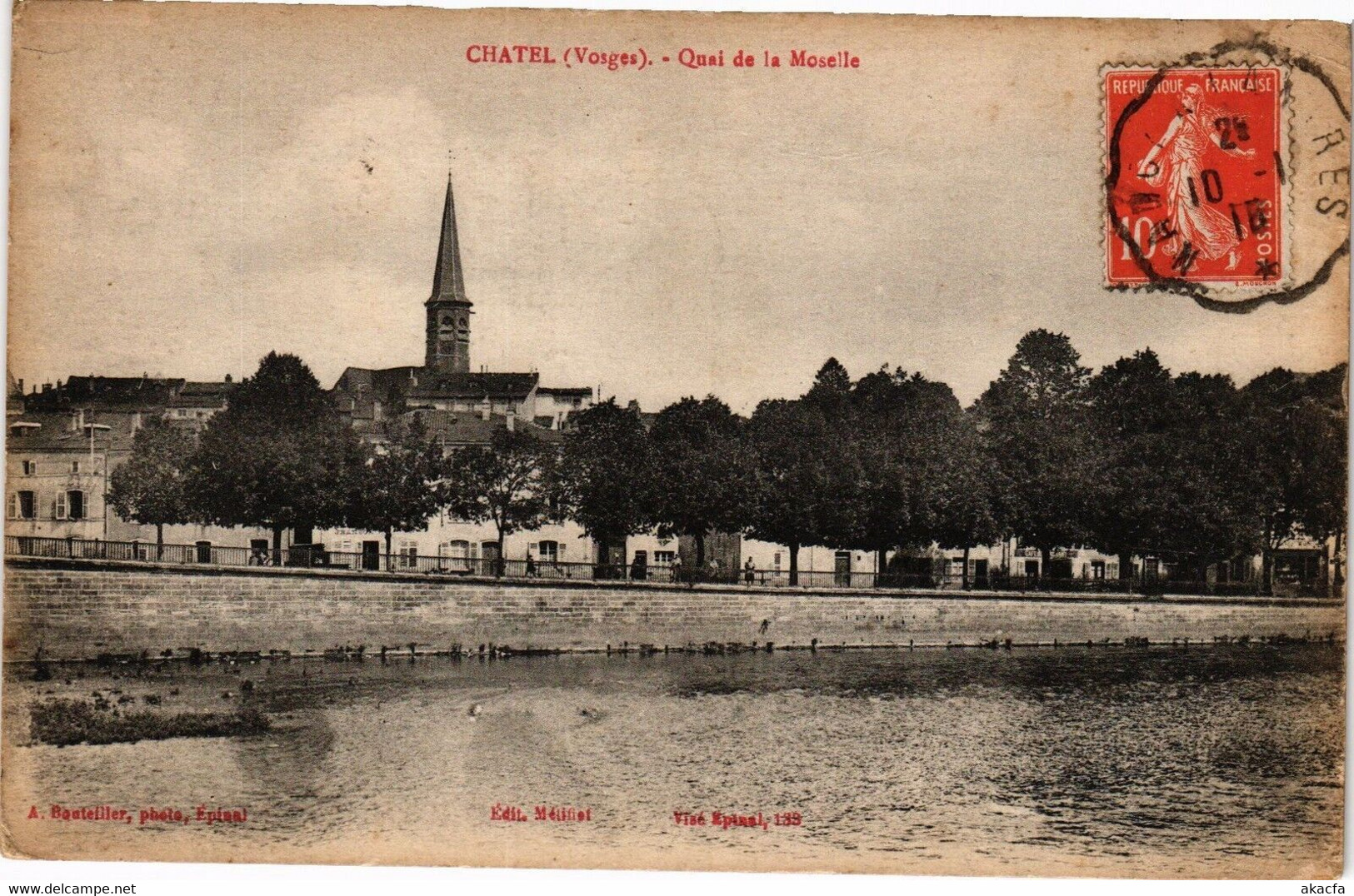 CPA CHATEL-Quai De La Moselle (184808) - Chatel Sur Moselle