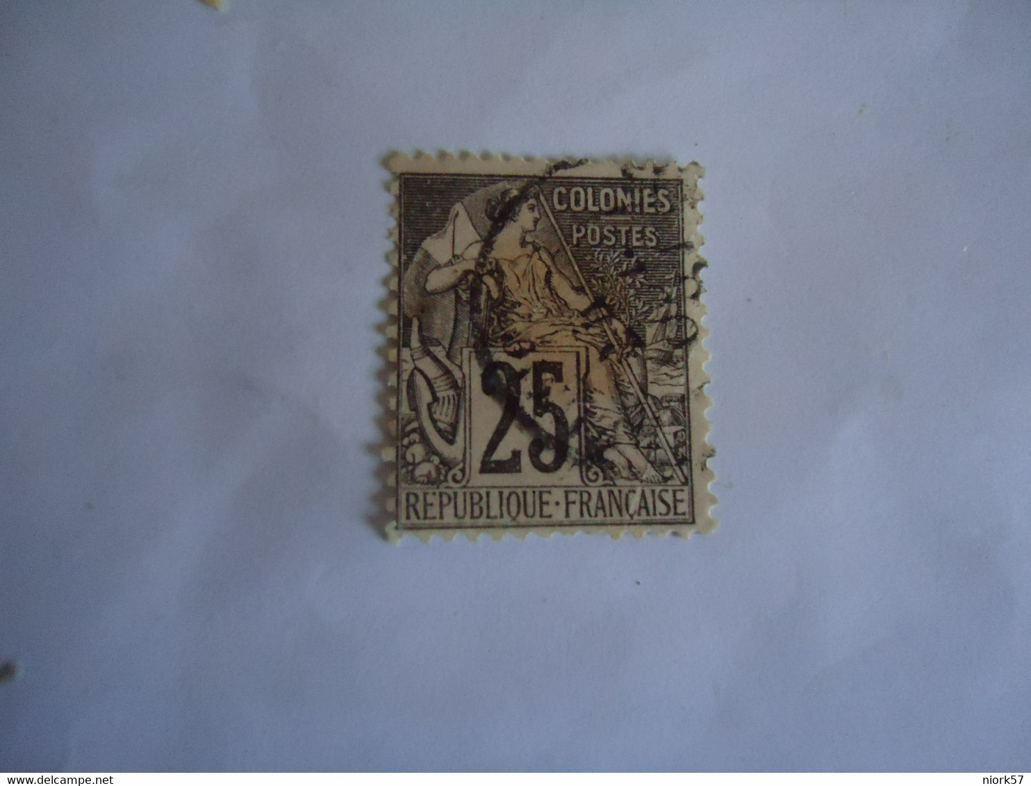 FRANCE  COLONIES   USED STAMPS  25C - Non Classés