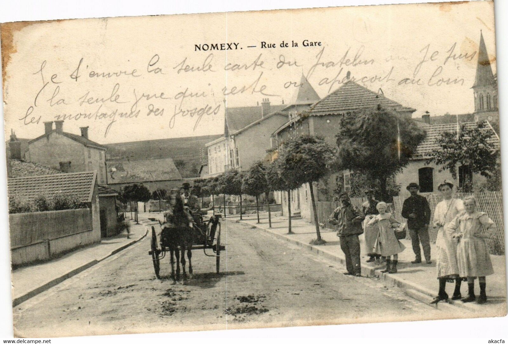 CPA NOMEXY - Rue De La Gare (184950) - Nomexy