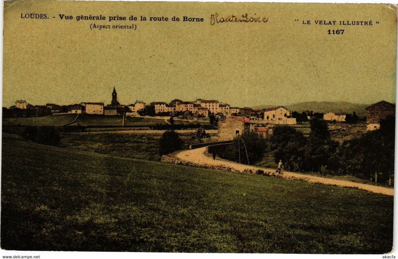 CPA LOUDES Vue Générale Prise De La Route De Borne (Aspect Orientale) (202856) - Loudes