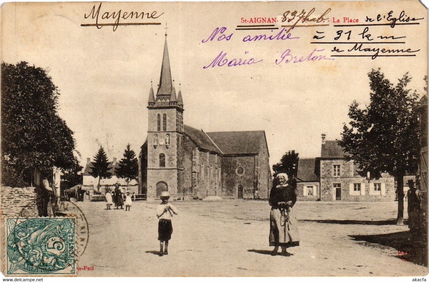 CPA Mayenne-St Aignan-La Place (186502) - Saint Aignan Sur Rö