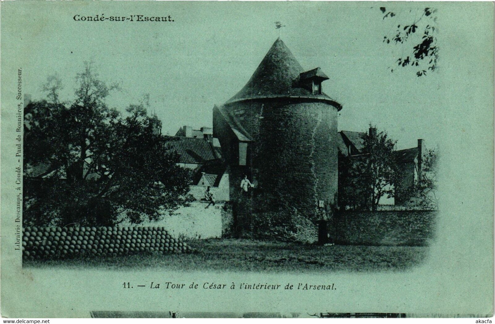 CPA CONDÉ-sur-ESCAUT - La Tour De Cesar A Interieur De L'arsenal (190656) - Conde Sur Escaut