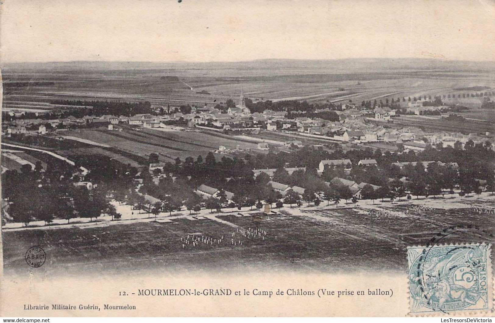 CPA France - 51 - MOURMELON LE GRAND Et Le CAMP DE CHÂLONS - Vue Prise En Ballon - Guérin MOUMELON - Mourmelon Le Grand