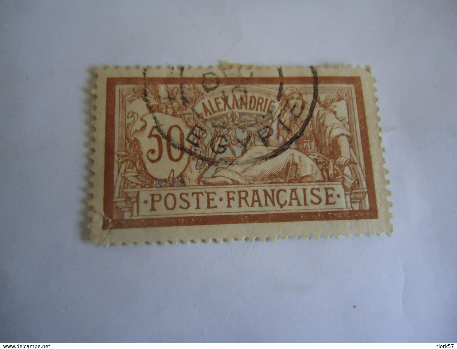 ALEXANDRIA FRANCE  COLONIES   USED STAMPS  WITH POSTMARK ALEXANDRIA EGYPTE  1912 - Otros & Sin Clasificación