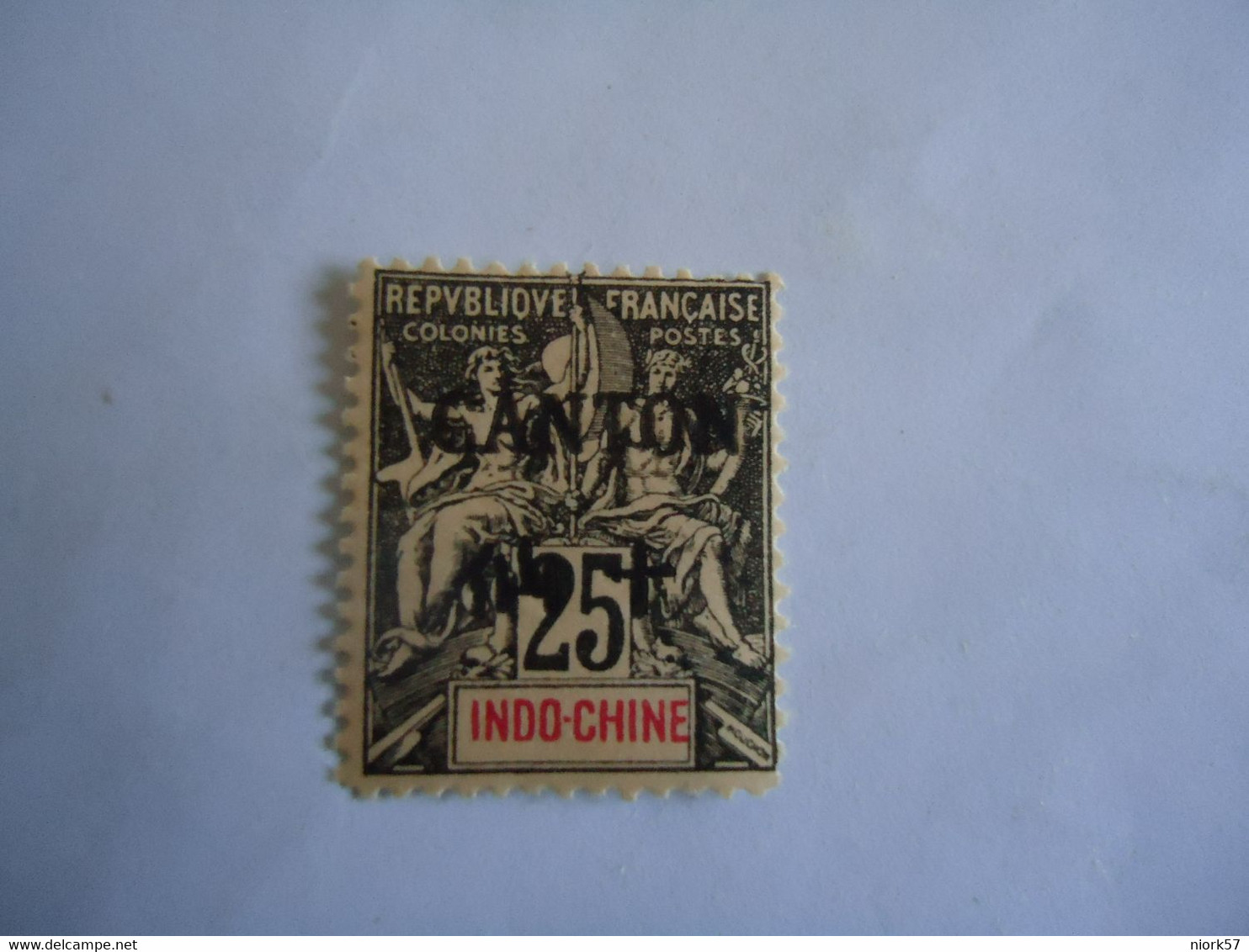 CANTON   INDOCHINA  USED    STAMPS    OVERPRINT - Autres & Non Classés