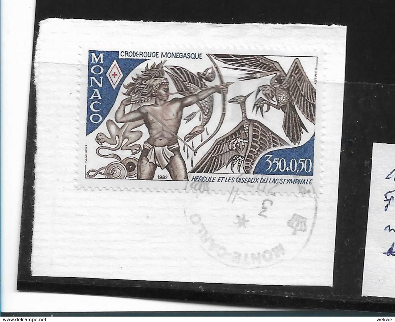 MONACO001 - Fragment 2022 Mit Herkules Im Kampf - Used Stamps