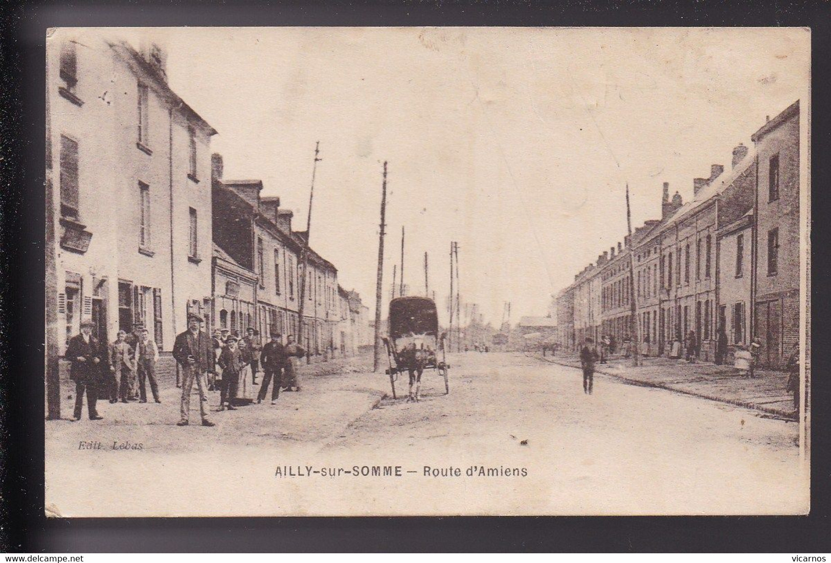 CP 80 AILLY SUR SOMME Route D'Amiens - Ailly Le Haut Clocher