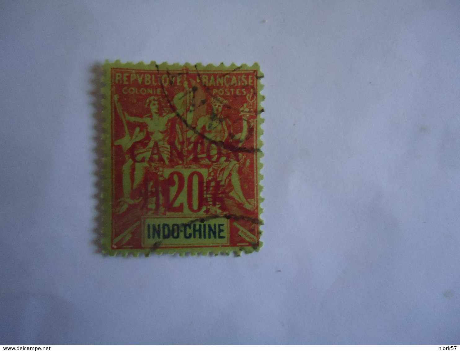 CANTON INDOCHINA  FRANCE  USED STAMPS  20C - Andere & Zonder Classificatie